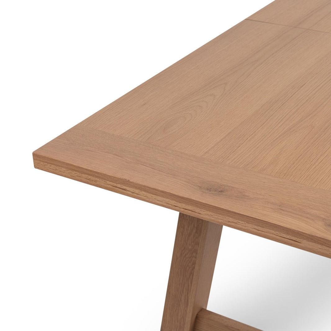 Marla - Extendable Dining Table - Natural Mist, alternate view 2 with wood construction