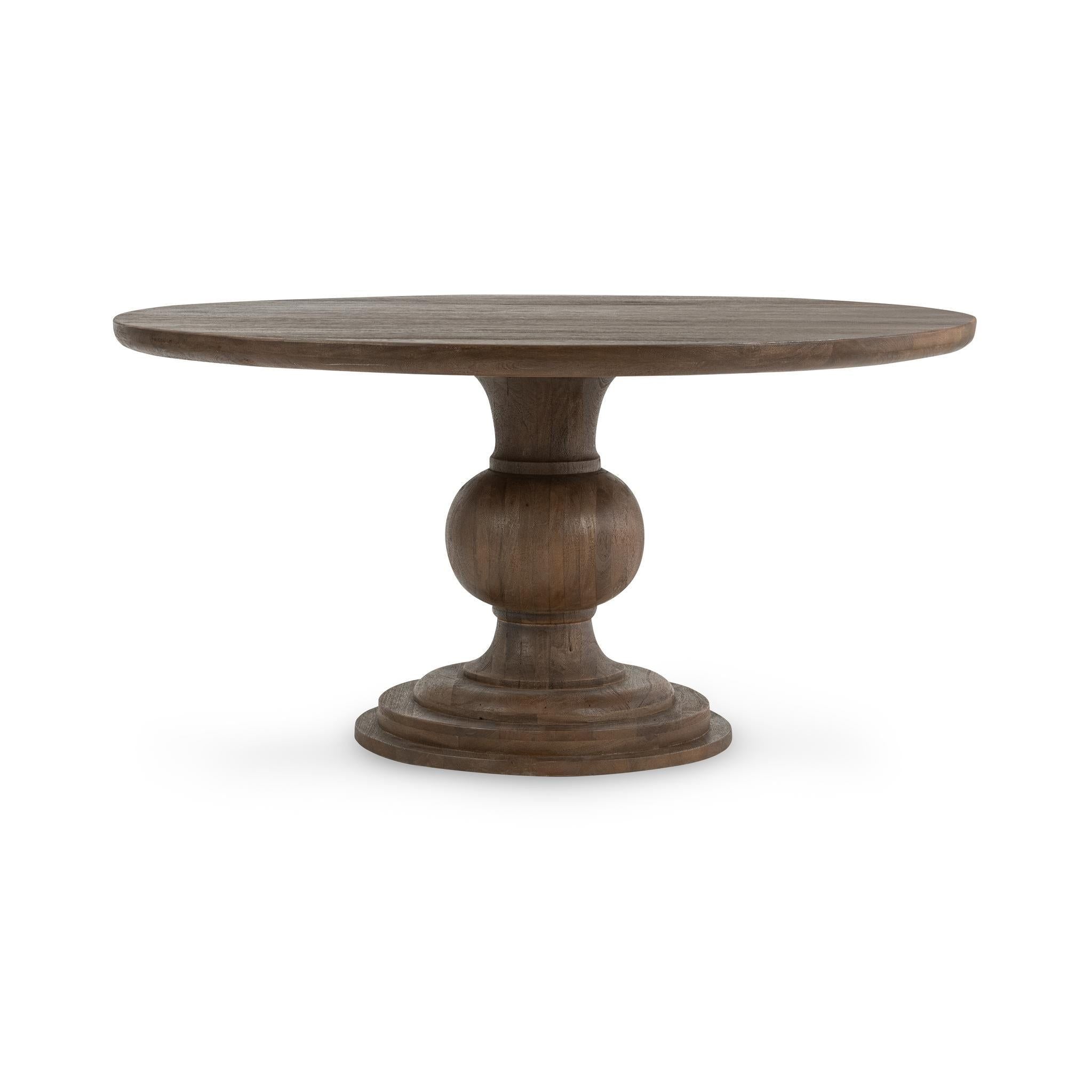 Hera - Round Dining Table, alternate view 18 with wood construction