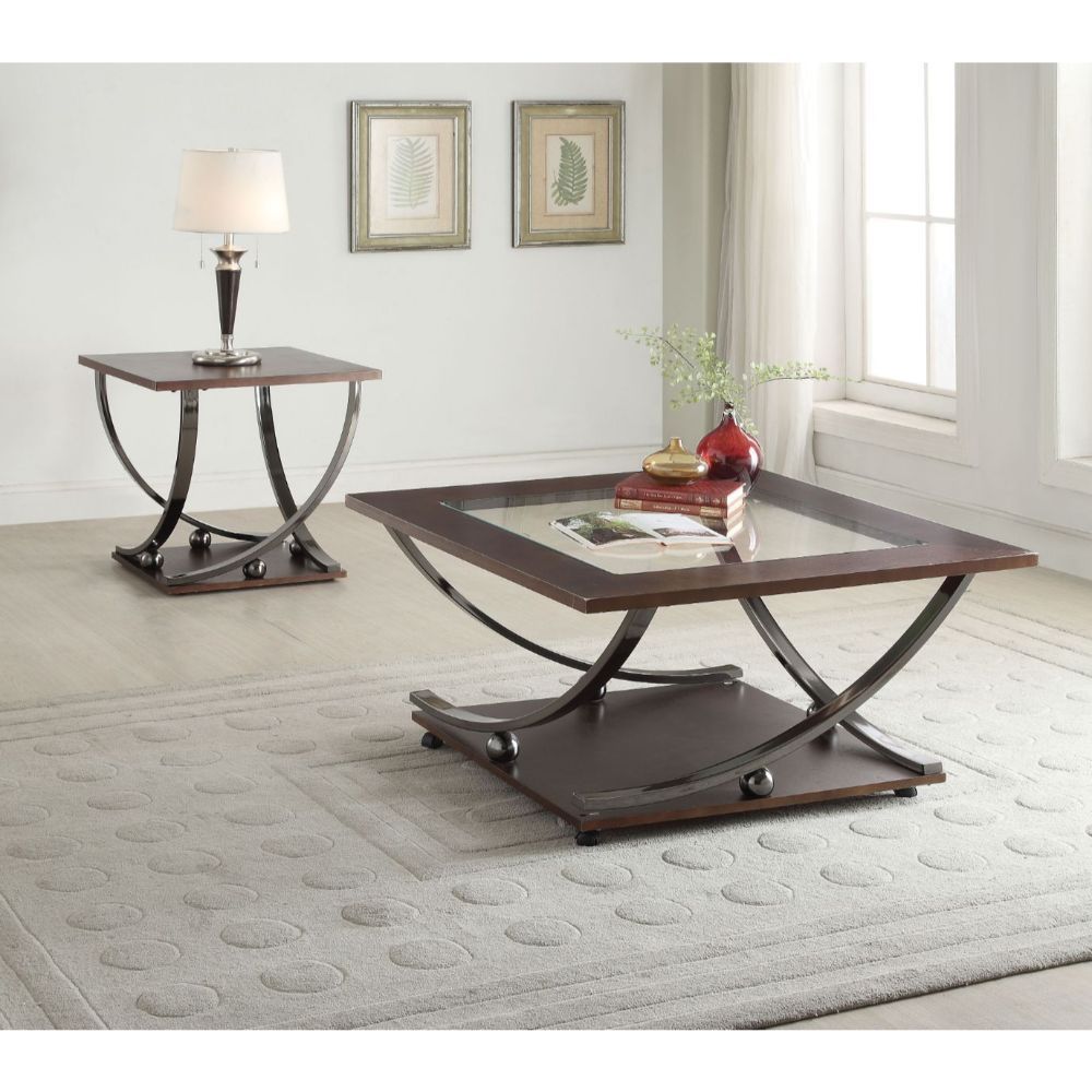 Isiah - Table, product view with wood construction