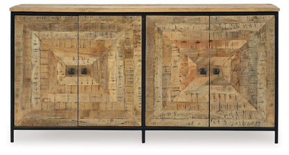 Camney - Accent Cabinet - Brown / Black