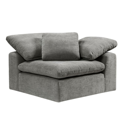 Naveen - Modular Wedge With Pillow, alternate view 8 with linen fabric