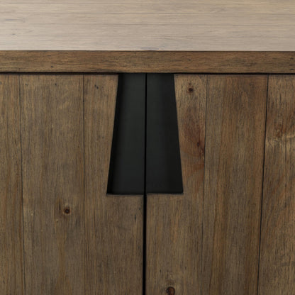 Lyra - 4 Door Buffet - Smoke Brown, alternate view 4 with wood construction