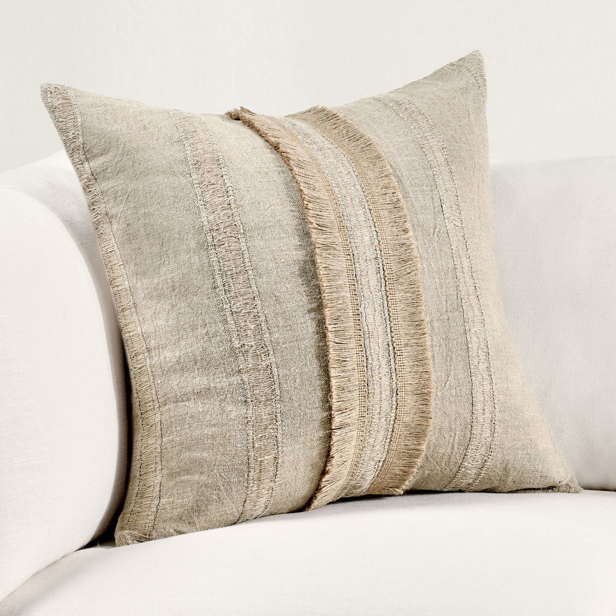 Valley - Pillow - Natural, alternate view 5 with linen fabric