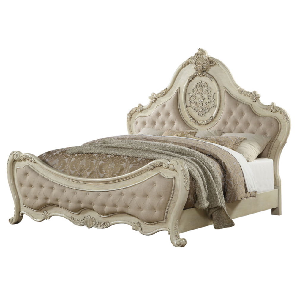 Ragenardus - Bed, alternate view 4 with leather upholstery