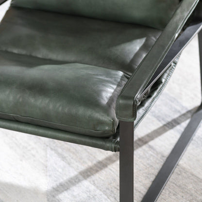Morgan - Accent Chair, alternate view 6 with top-grain leather