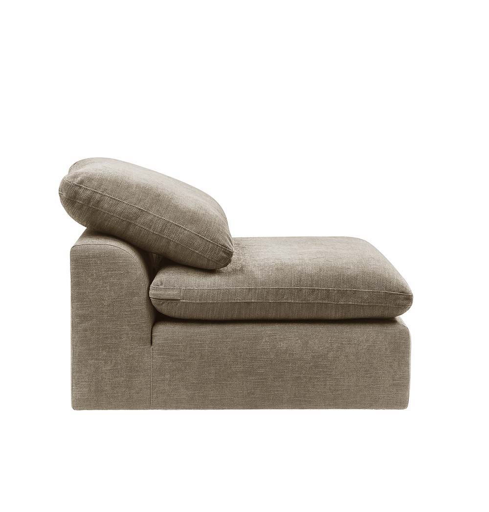 Naveen - Armless Chair, alternate view 8 with linen fabric