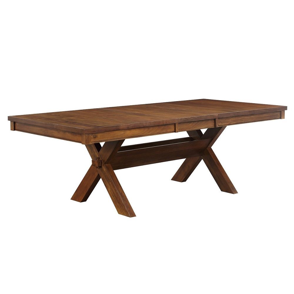 Apollo - Dining Table - Walnut, product view with wood construction