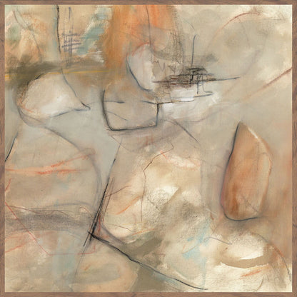 Ochre I - 48" x 48" Painting By Buddy Whitlock - Walnut, product view