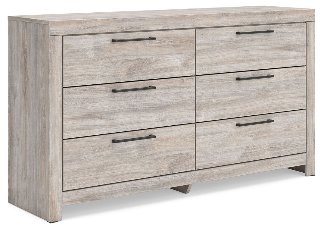 Broachmyn - Six Drawer Dresser, alternate view 3 with wood construction