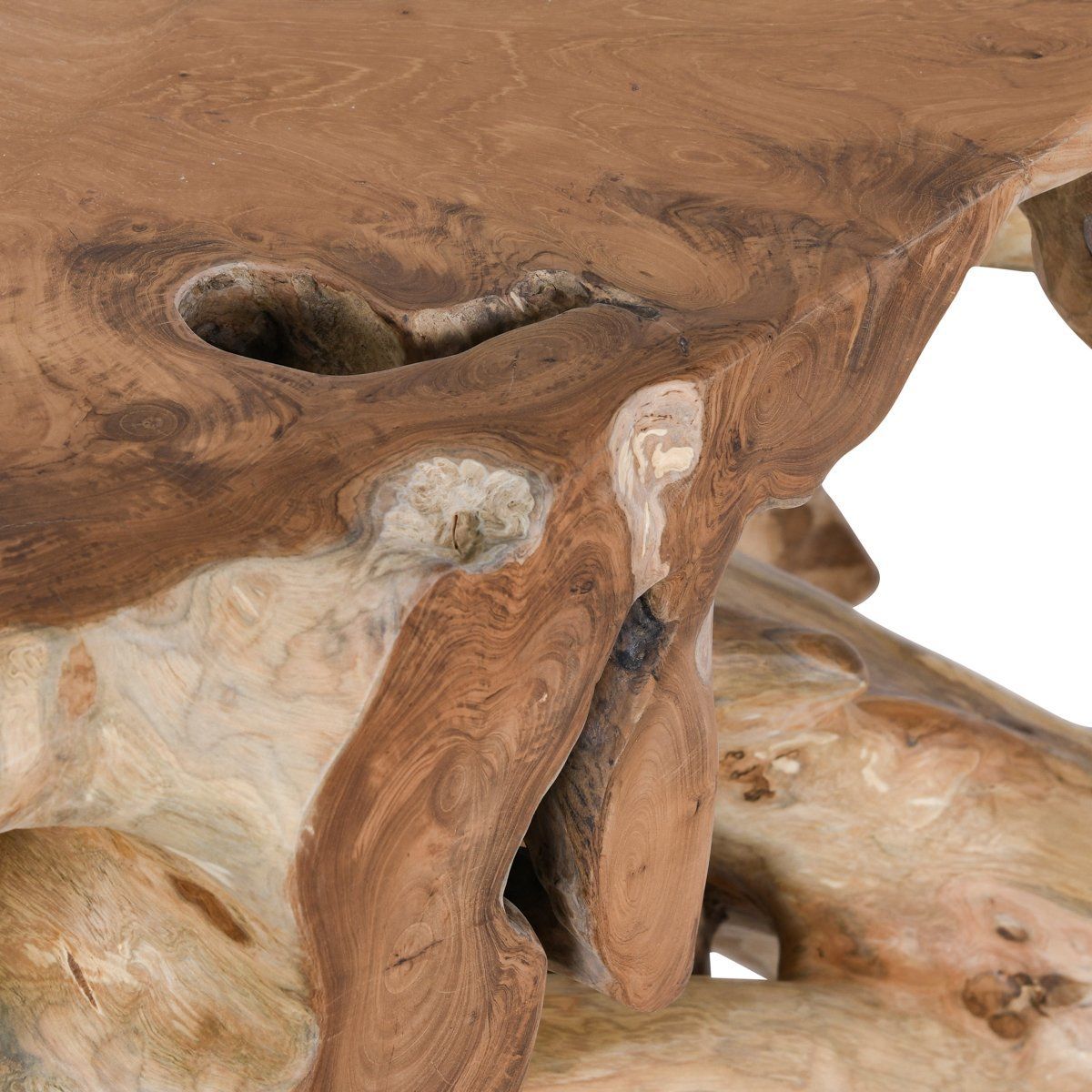 Cypress - 71" Root Console Table - Natural, alternate view 4 with wood construction