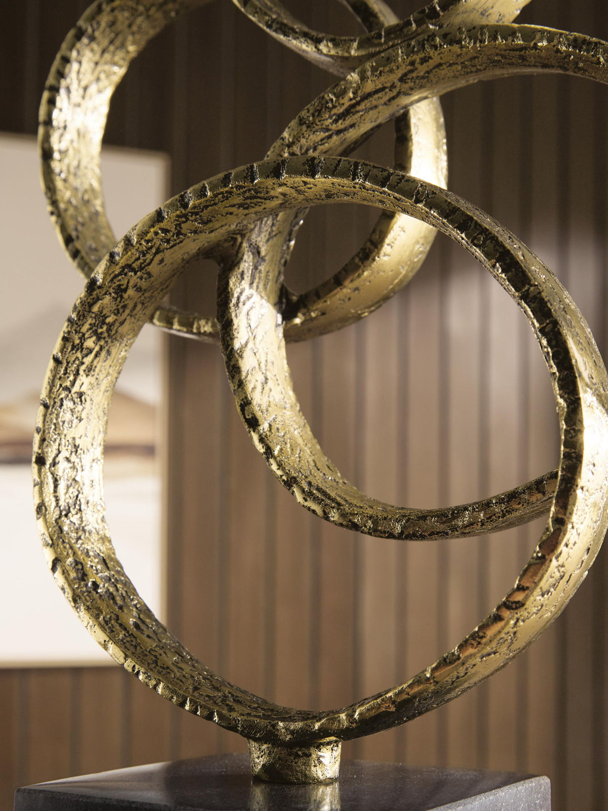 Wellcott Sculpture Gold Finish / Black, gallery image 2