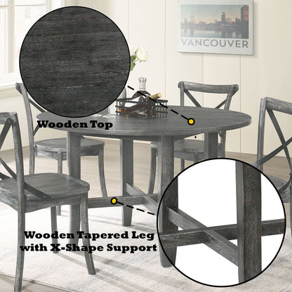 Kendric - Dining Table, alternate view 2 with wood construction