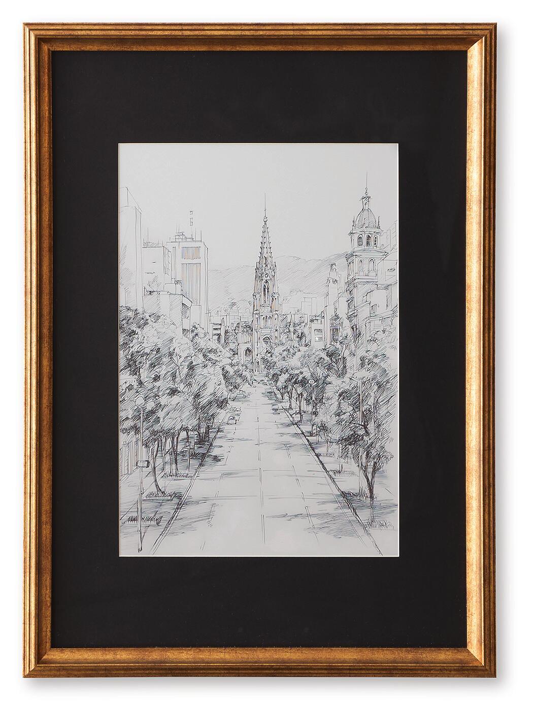 Lemmill Wall Art Black / White