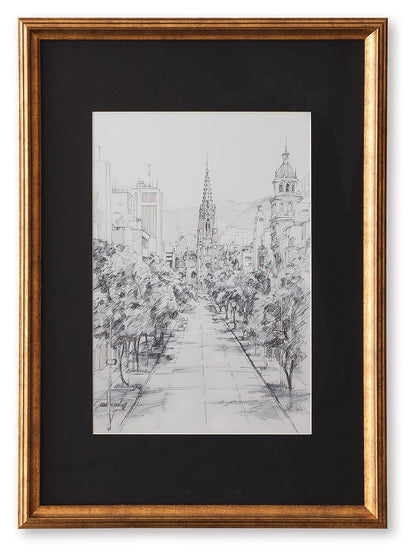 Lemmill Wall Art Black / White