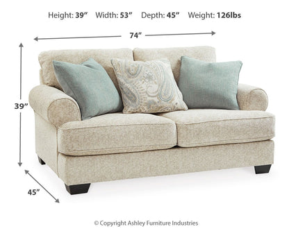 Monaghan - Living Room Set, alternate view 12 with chenille upholstery