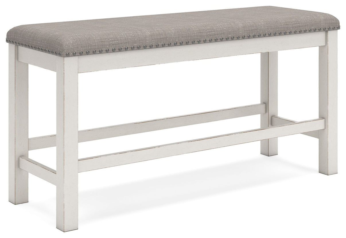 Robbinsdale - Rectangular Counter Height Dining Extension Table Set, alternate view 6 with wood construction