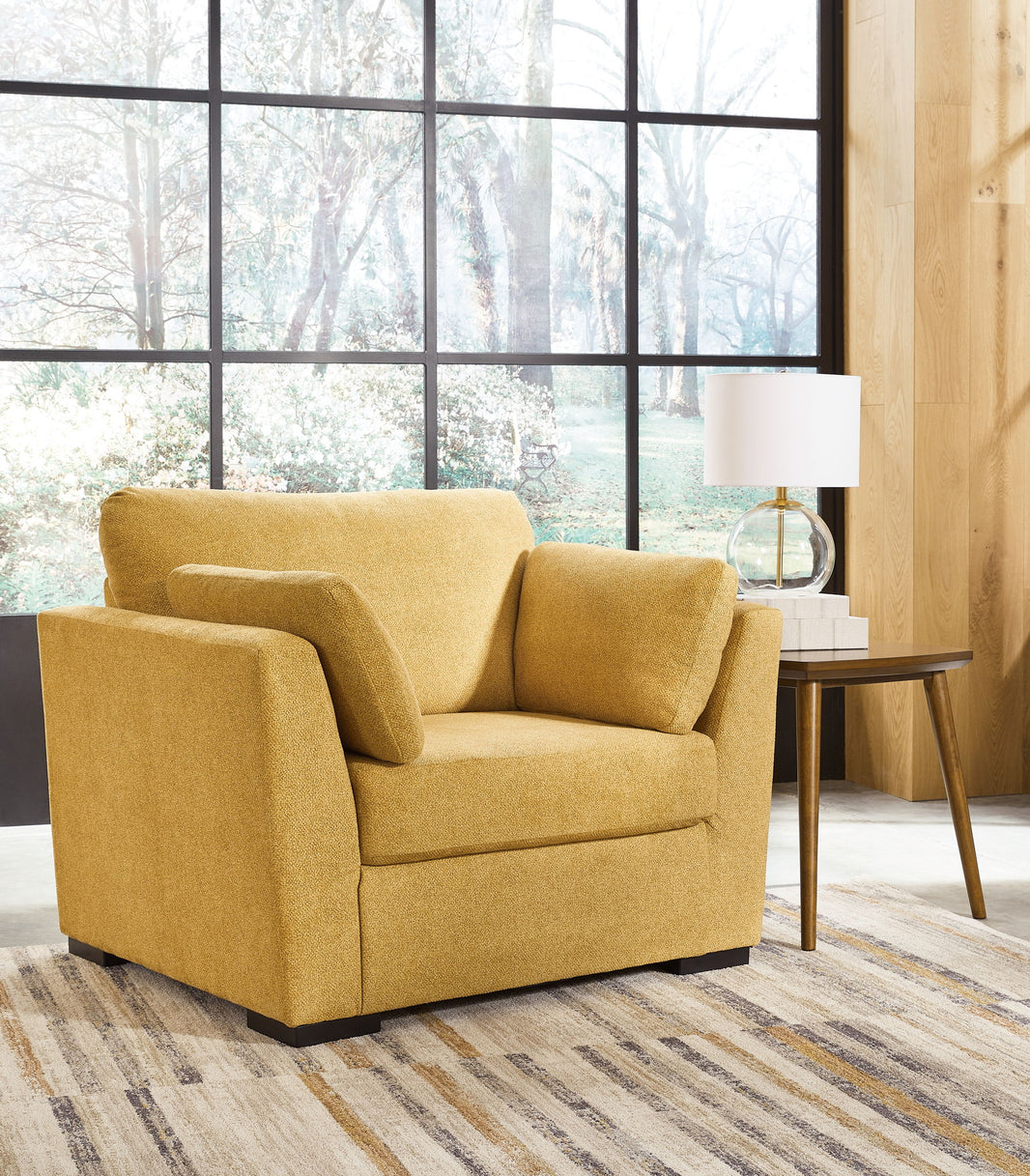 Keerwick - Chair And A Half, alternate view 2 with velvet upholstery
