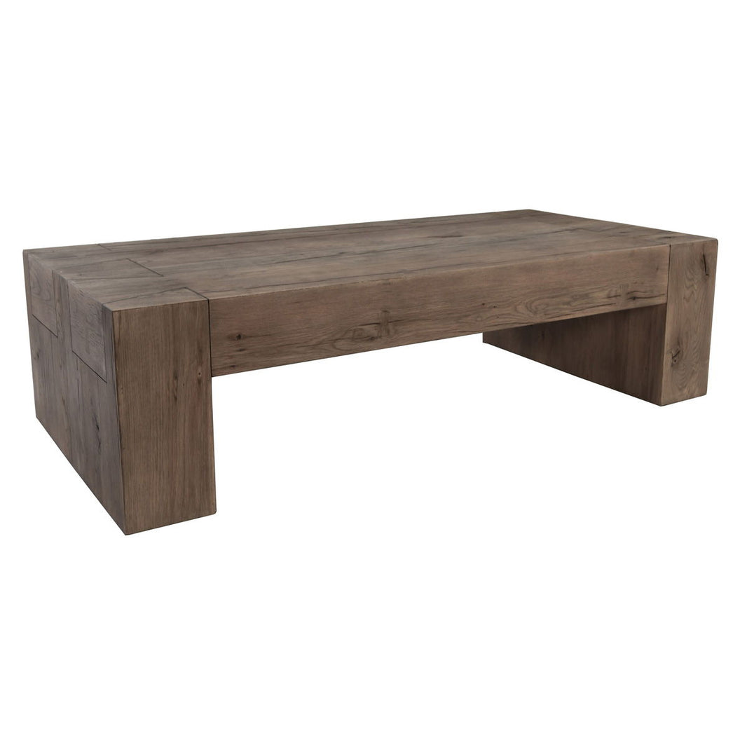 Bristol - Reclaimed Oak Table, product view with wood construction