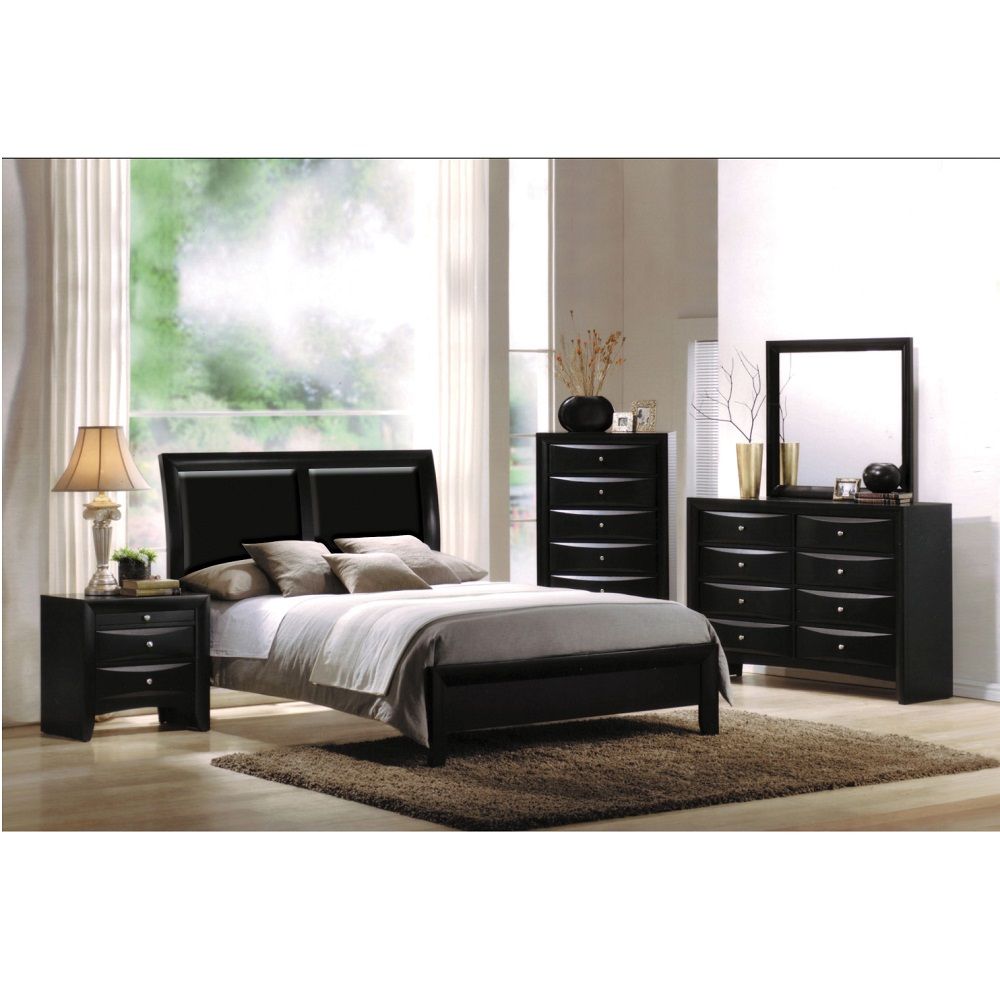 Ireland - 59" Dresser - Black, alternate view 3 with wood construction