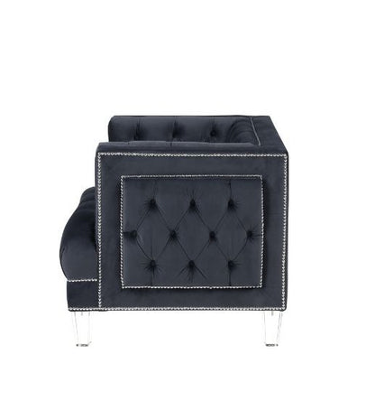 Ansario - Chair, alternate view 3 with velvet upholstery