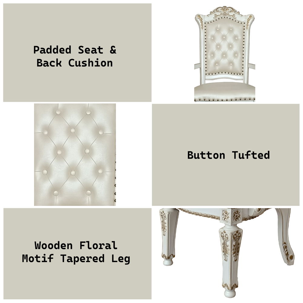 Vendome - Arm Chair, alternate view 8 with leather upholstery