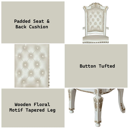 Vendome - Arm Chair, alternate view 8 with leather upholstery