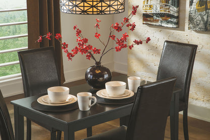 Kimonte - Rectangular Dining Room Table - Dark Brown, alternate view 5 with engineered wood