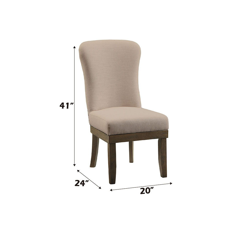 Landon - Side Chair (Set of 2), alternate view 7 with linen fabric