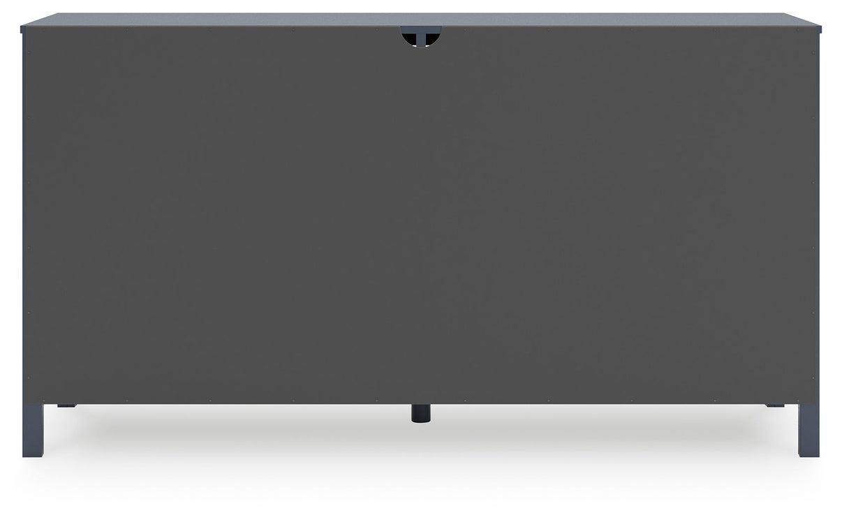 Simmenfort - Six Drawer Dresser - Navy Blue, alternate view 4 with engineered wood