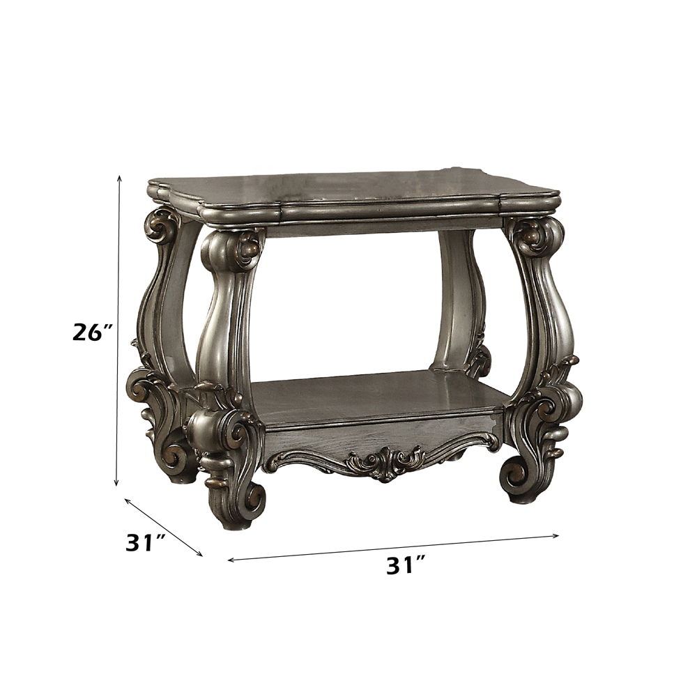 Versailles - Vintage End Table, alternate view 5 with wood construction