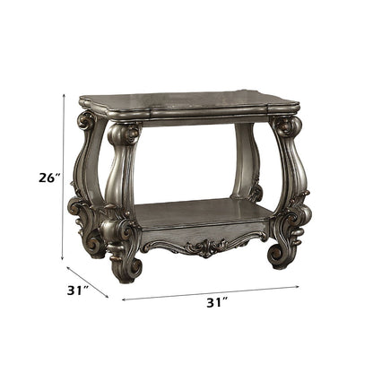 Versailles - Vintage End Table, alternate view 5 with wood construction