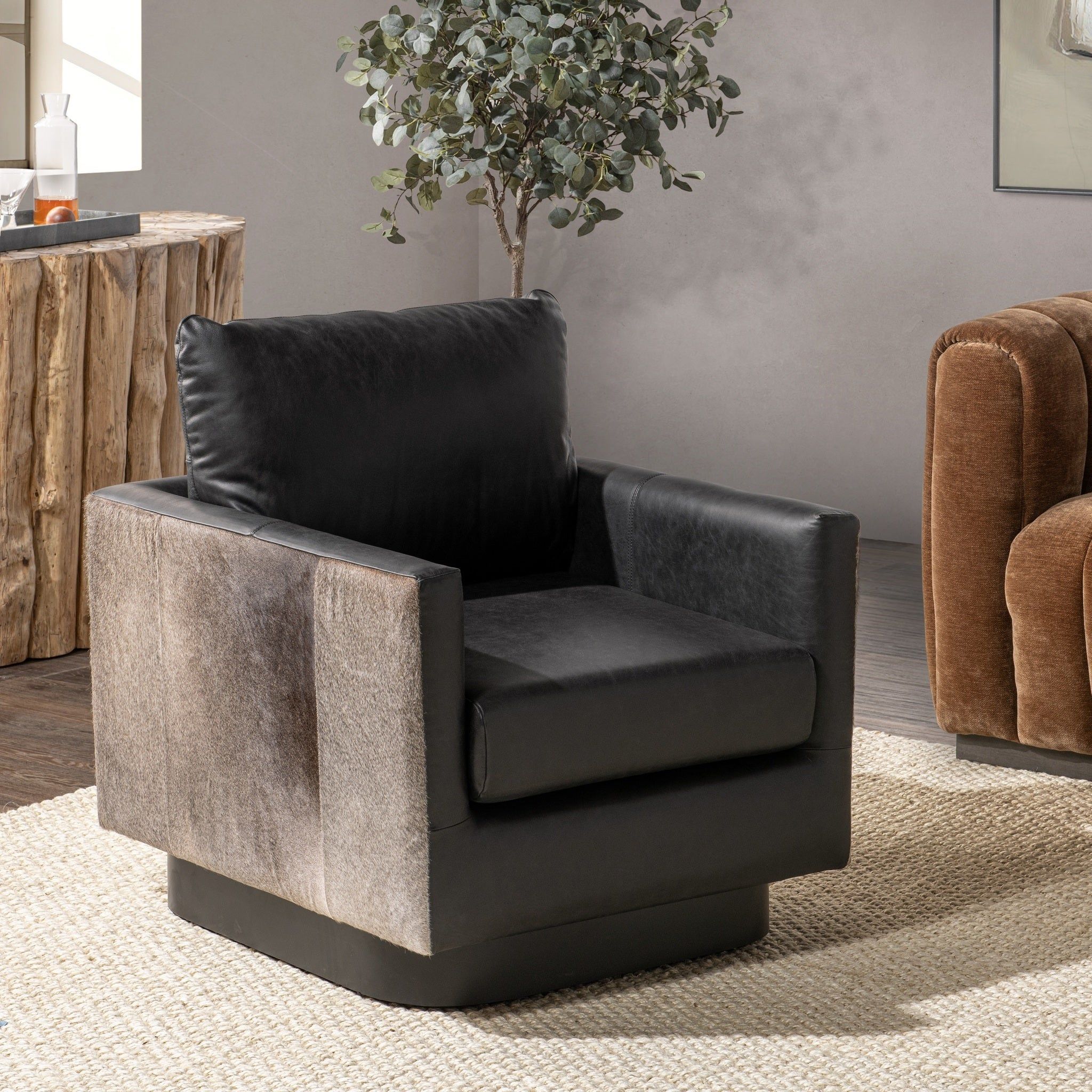 Lathe - Leather/Hide Accent Chair, alternate view 10