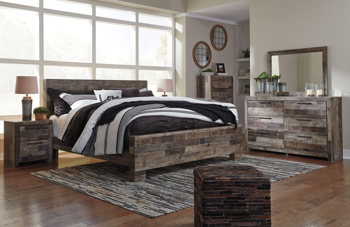 Derekson - Panel Bed, alternate view 28 with wood construction