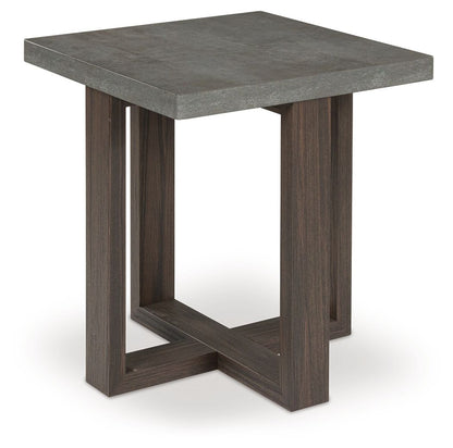 Dynnford - Occasional Table Set (Set of 3) - Gray / Brown, alternate view 7 with wood construction