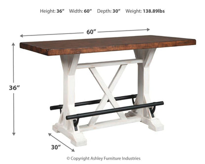 Valebeck - Counter Height Table Set, alternate view 11 with faux leather