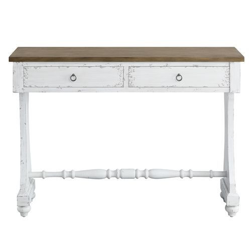 Carminda - Console Table - Antique White, alternate view 4 with wood construction