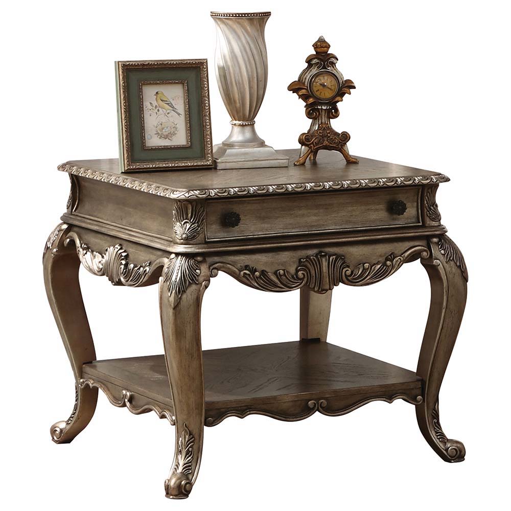 Ragenardus - End Table, alternate view 2 with wood construction