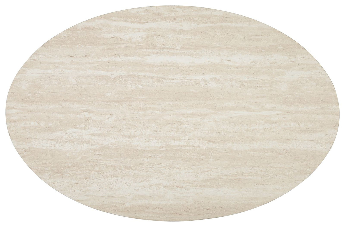 Tarica - Occasional Table Set (Set of 3) - White / Metallic, alternate view 3 with marble