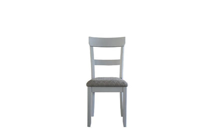 House Marchese - Side Chair (Set of 2) - Two Tone Gray Fabric & Pearl Gray, alternate view 3 with wood construction