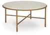 Alben - Round Table, alternate view 2 with marble