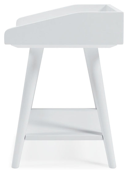 Blariden - Accent Table - White, alternate view 8 with engineered wood