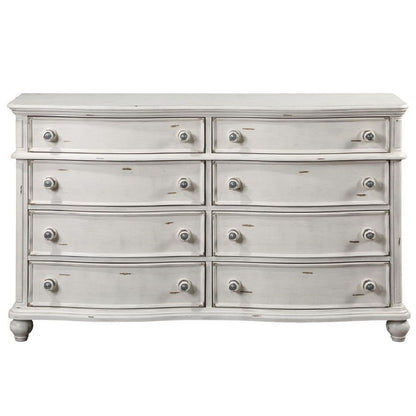 Jaqueline - Dresser - Antique White, alternate view 3 with wood construction