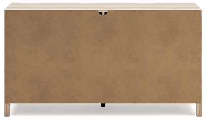 Battelle - Six Drawer Dresser - Tan, alternate view 4 with engineered wood