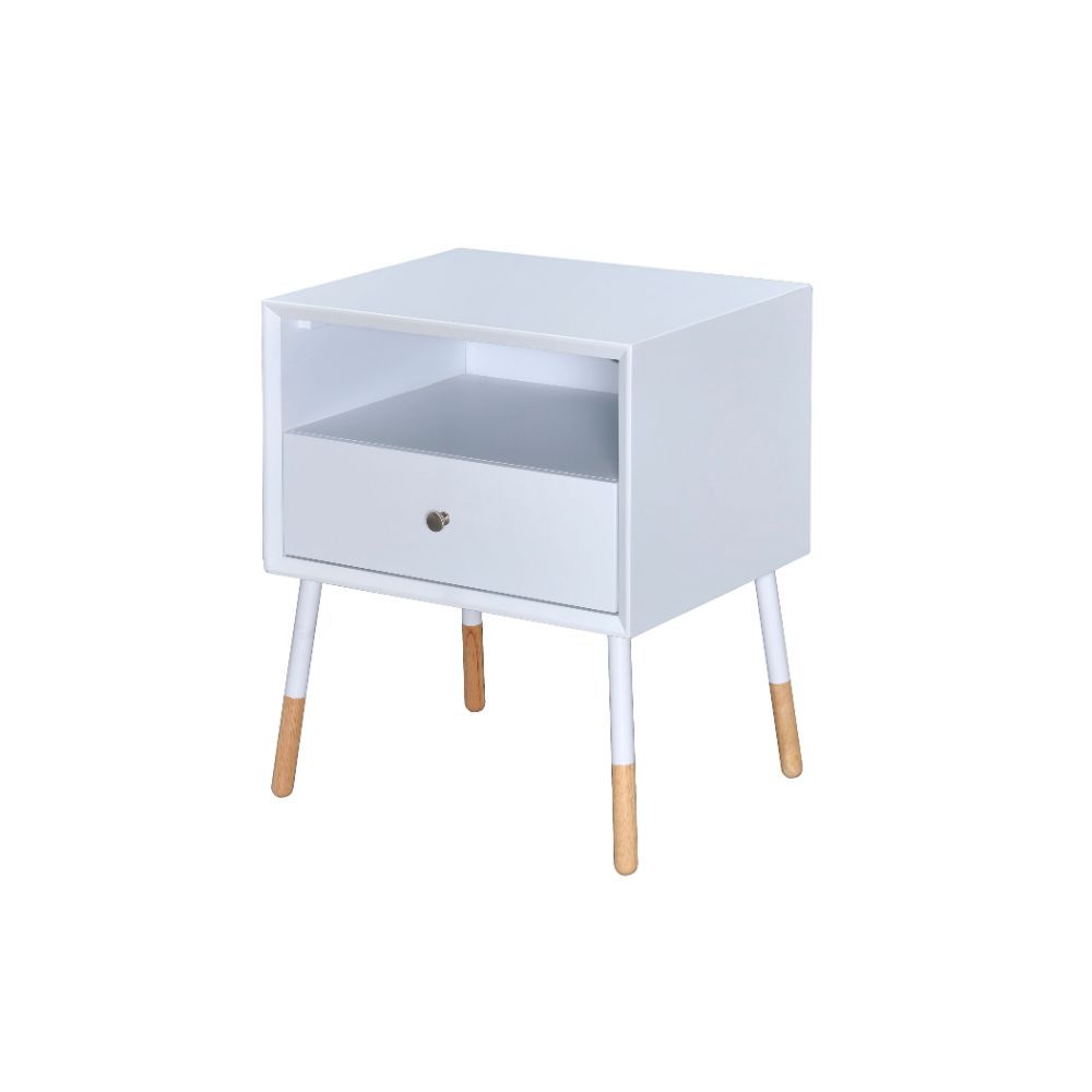 Sonria II - End Table, product view with wood construction