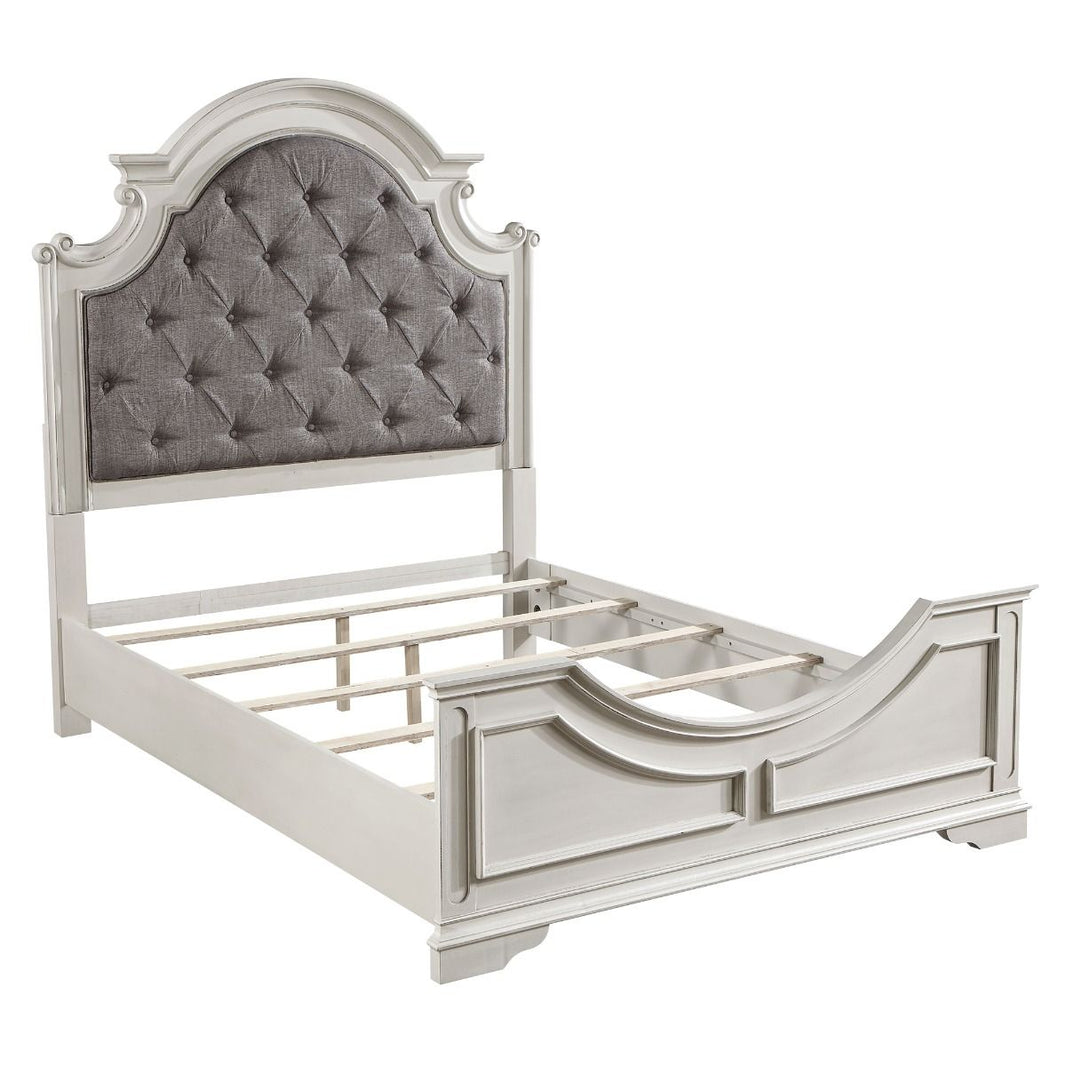 Florian - Bed, alternate view 2 with leather upholstery
