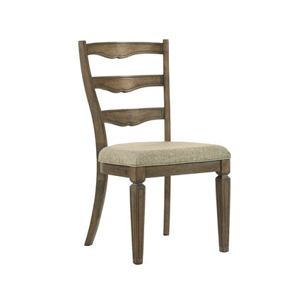 Parfield - Side Chair (Set of 2) - Fabric & Weathered Oak, alternate view 3