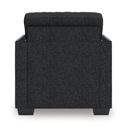 Jasmine Peaks - Chair - Coal, alternate view 5 with polyester fabric