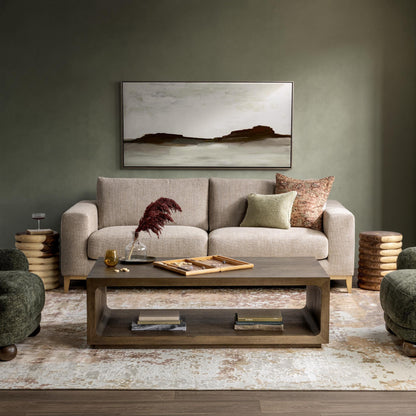 London - Coffee Table - Soft Cocoa, alternate view 3 with wood construction