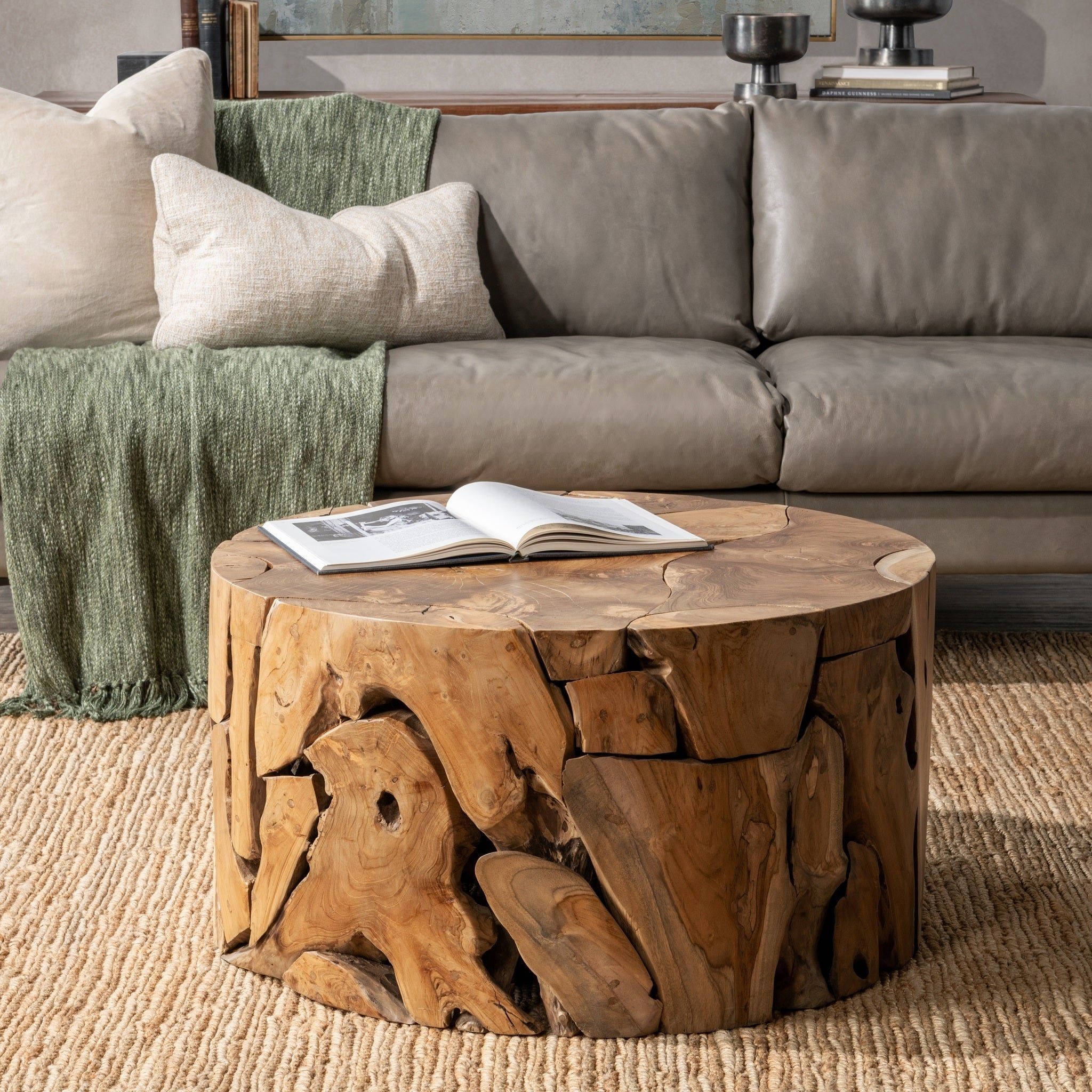 Rhea - Round Table, alternate view 7 with solid wood