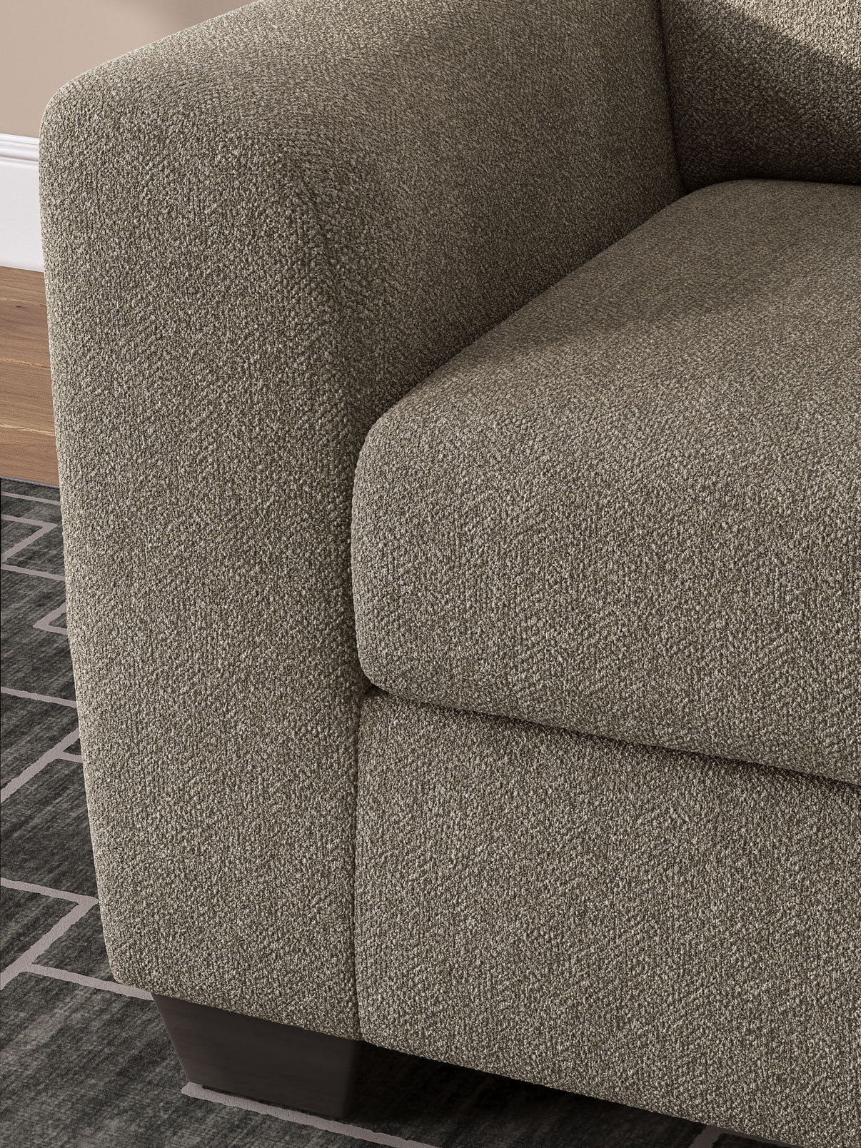 Triston-Peaks - Chair And A Half - Suede, alternate view 6 with polyester fabric